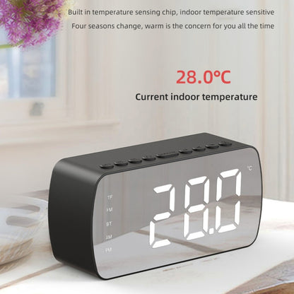 Q5 Outdoor Portable Card Bluetooth Speaker Small Clock Radio, Color: White 1400mAh - Mini Speaker by buy2fix | Online Shopping UK | buy2fix