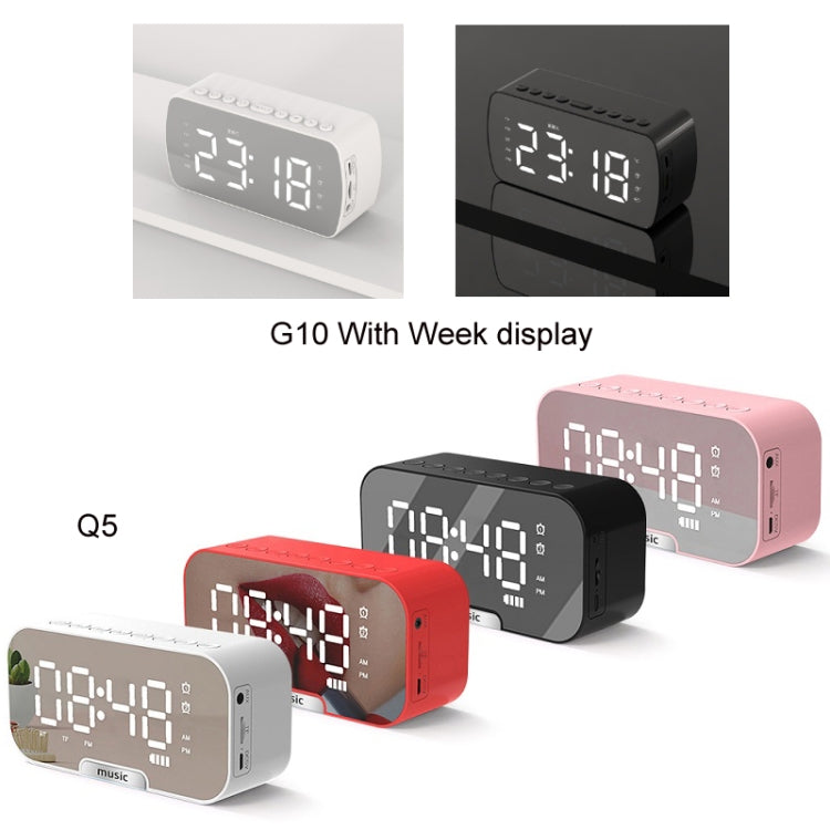 Q5 Outdoor Portable Card Bluetooth Speaker Small Clock Radio, Color: White 1400mAh - Mini Speaker by buy2fix | Online Shopping UK | buy2fix