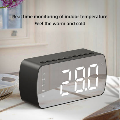 Q5 Outdoor Portable Card Bluetooth Speaker Small Clock Radio, Color: Black 1400mAh - Mini Speaker by buy2fix | Online Shopping UK | buy2fix