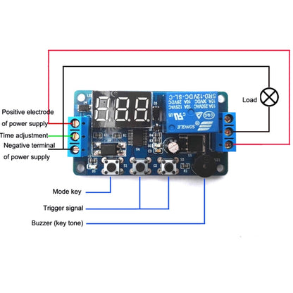 DK-C-01 Anti-Reverse Circuit Delay Relay Module DC12V Timing Delay Controller Module - Relay Module by buy2fix | Online Shopping UK | buy2fix