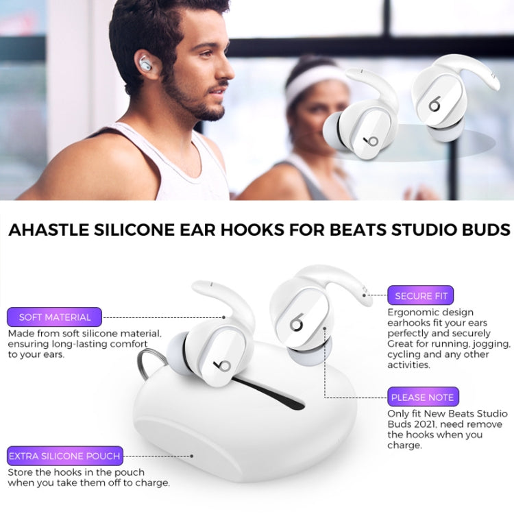 For Beats Studio Buds AhaStyle PT172 Earphone Silicone Ear Caps, Style: Earcap (Red) - Anti-dust & Ear Caps by AhaStyle | Online Shopping UK | buy2fix