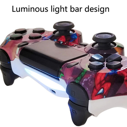 For PS4 Wireless Bluetooth Game Controller With Light Strip Dual Vibration Game Handle(Cartoon) - Gamepads by buy2fix | Online Shopping UK | buy2fix