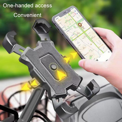 Electric Bike Motorcycle Bicycle Riding Shockproof Navigation Bracket, Color: Yellow For Rearview Mirror - Holders by buy2fix | Online Shopping UK | buy2fix