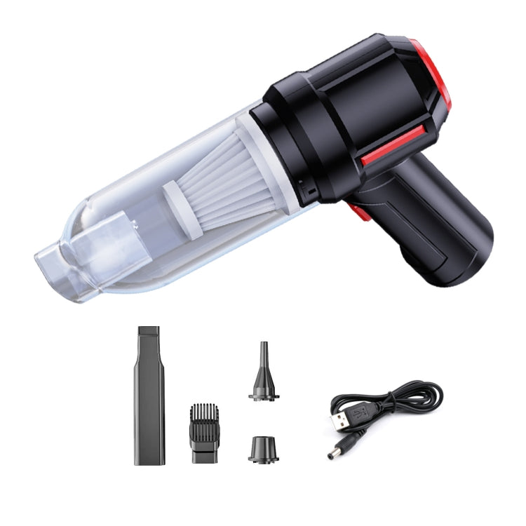 SUITU  ST-6629 3 In 1 5500pa Car Wireless Vacuum Cleaner Blowing Suction And Pumping 3 Modes Black -USB Cable - Vacuum Cleaner by SUITU | Online Shopping UK | buy2fix