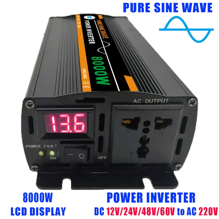 8000W 48V to 220V High Power Car Pure Sine Wave Inverter Power Converter - Pure Sine Wave by buy2fix | Online Shopping UK | buy2fix