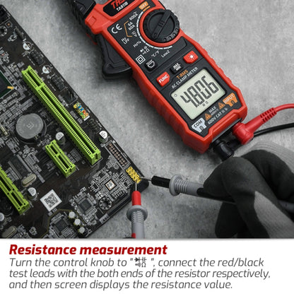 TASI TA811B Clamp Meter High Accuracy AC DC Voltage Ammeter - Digital Multimeter by TASI | Online Shopping UK | buy2fix