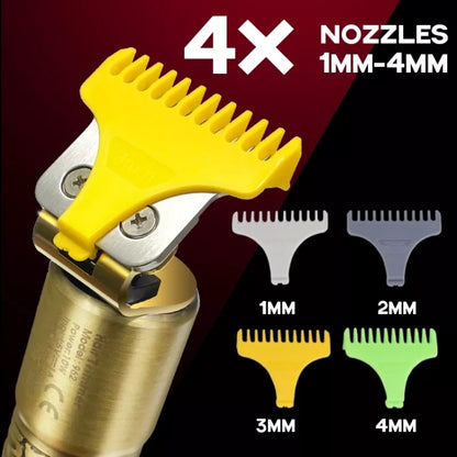 Men Bald Haircut 2 In 1 Electric Hair Clipper Waterproof Set(Gold) - Hair Trimmer by buy2fix | Online Shopping UK | buy2fix