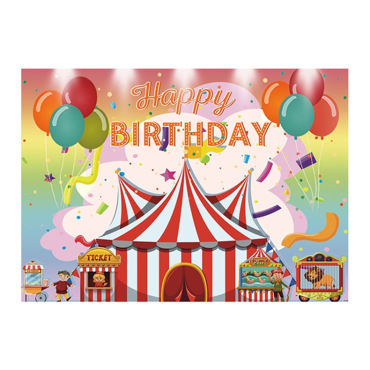 180x120cm Children Birthday Background Cloth Carnival Gay Party Birthday Theme Background Banner Circus Background Hanging Flag -  by buy2fix | Online Shopping UK | buy2fix