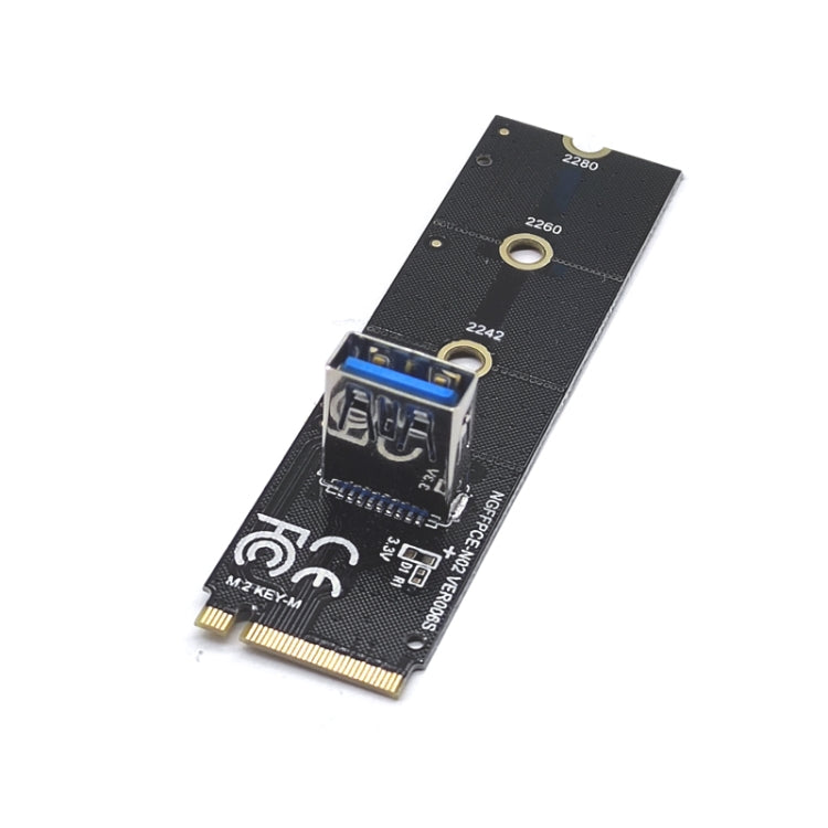 M.2 NVME To USB 3.0 PCI-E Expansion Card  Adapter for Graphics Card(Whiteboard) - Add-on Cards by buy2fix | Online Shopping UK | buy2fix