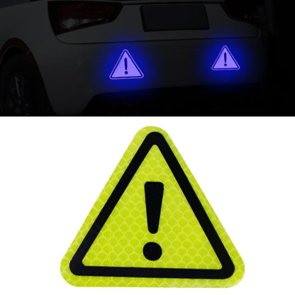 10pcs Car Tail Triangle Reflective Stickers Safety Warning Danger Signs Car Stickers(Green) - Warning Sticker by buy2fix | Online Shopping UK | buy2fix