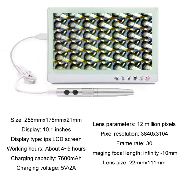 5 Million Digital Electron Microscope Magnifying Dermatoscope, Specification: B008 Waterproof+Z008 High Low Lifting Racks - Digital Microscope by buy2fix | Online Shopping UK | buy2fix