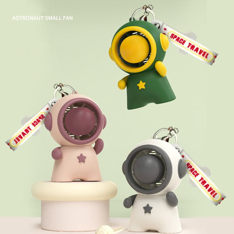 Astronaut Doll Pendant Keychain Fan(White) - Electric Fans by buy2fix | Online Shopping UK | buy2fix