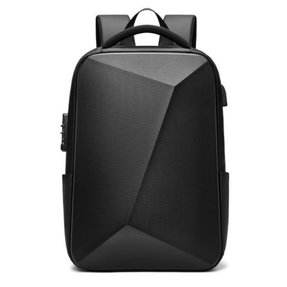 EVA Hard Shell Expandable Laptop Backpack with USB Port Multifunctional Business Travel Backpack(Black) - Backpack by buy2fix | Online Shopping UK | buy2fix