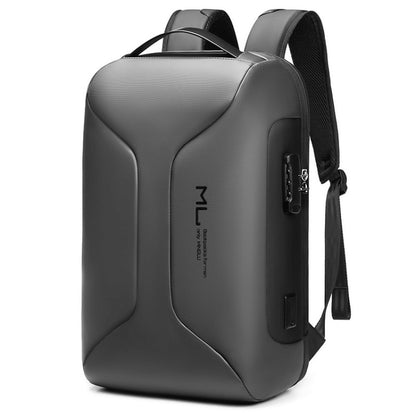 Business Large Capacity Travel Bag Multifunctional Waterproof Laptop Backpack with USB Port(Light Grey) - Backpack by buy2fix | Online Shopping UK | buy2fix