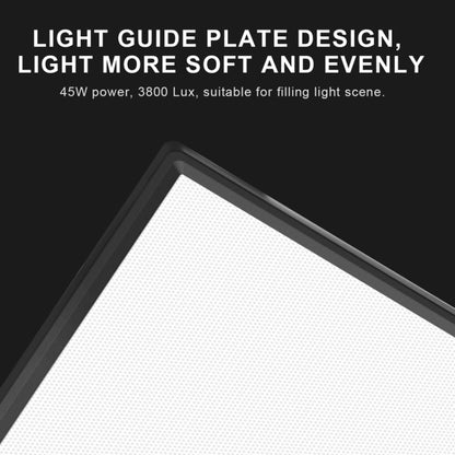 Pixel P50 Dual Color Temperature Flat Panel Fill Light 45W Soft Outdoor Shooting Fill Light for Straight Photography(Lamp+AU Plug Adapter) -  by Pixel | Online Shopping UK | buy2fix