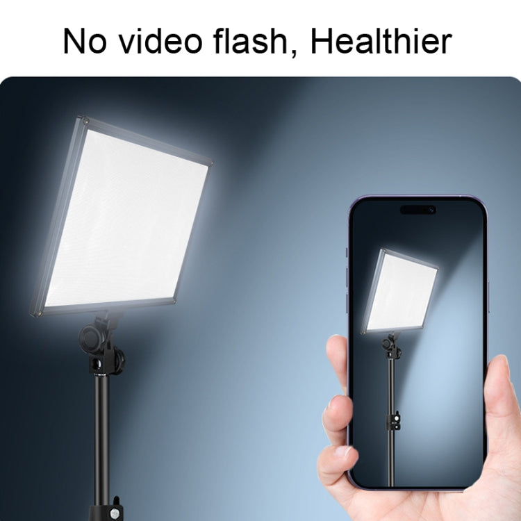 Pixel P50 Dual Color Temperature Flat Panel Fill Light 45W Soft Outdoor Shooting Fill Light for Straight Photography(Lamp+EU Plug Adapter) -  by Pixel | Online Shopping UK | buy2fix