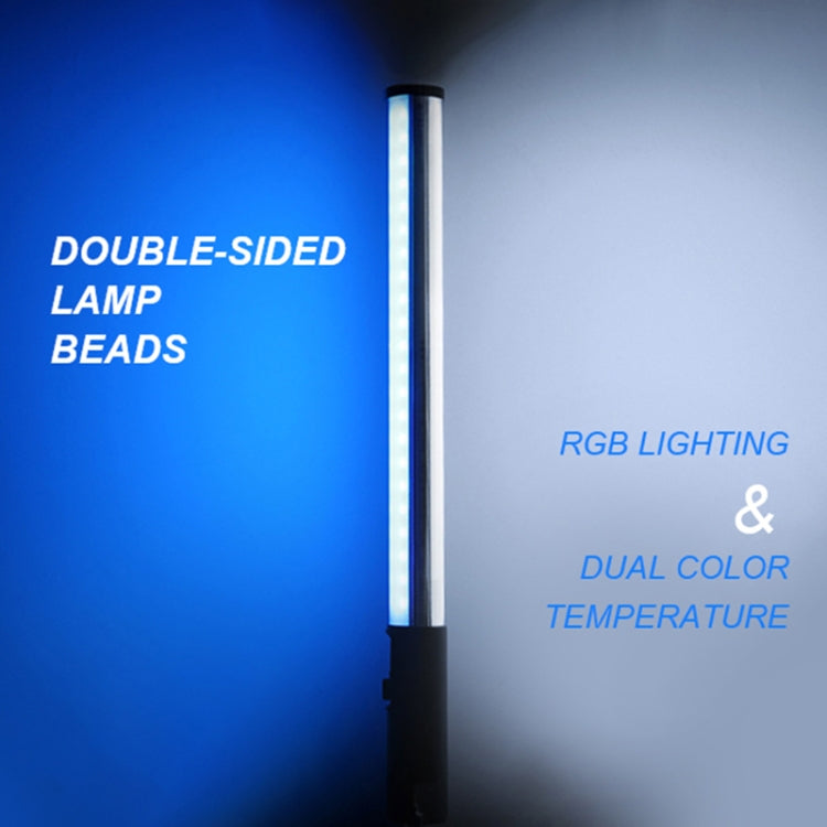 Pixel S24 RGB Fill Light Rod Handheld Portable Color Icelet Outdoor Videos Live Broadcast Studio Camera Stick Lamp(Standard Set+AU Plug Adapter) -  by Pixel | Online Shopping UK | buy2fix