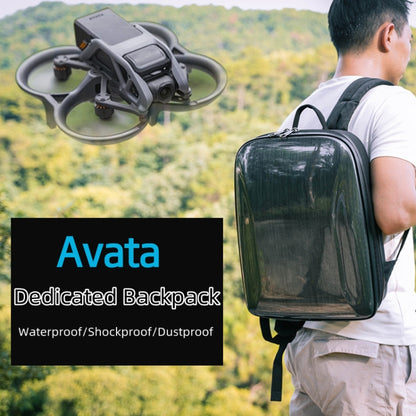 For DJI AVATA Storage Bag Hard Shell Waterproof Shoulder Bag Backpack(Black EVA Lining) - Case & Bags by buy2fix | Online Shopping UK | buy2fix