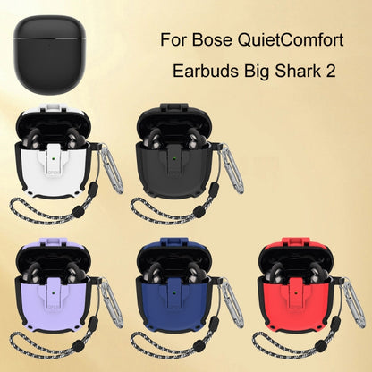 For Bose QuietComfort Earbuds Big Shark 2 Generation Split Protective Case(Black) - Other Earphone Case by buy2fix | Online Shopping UK | buy2fix
