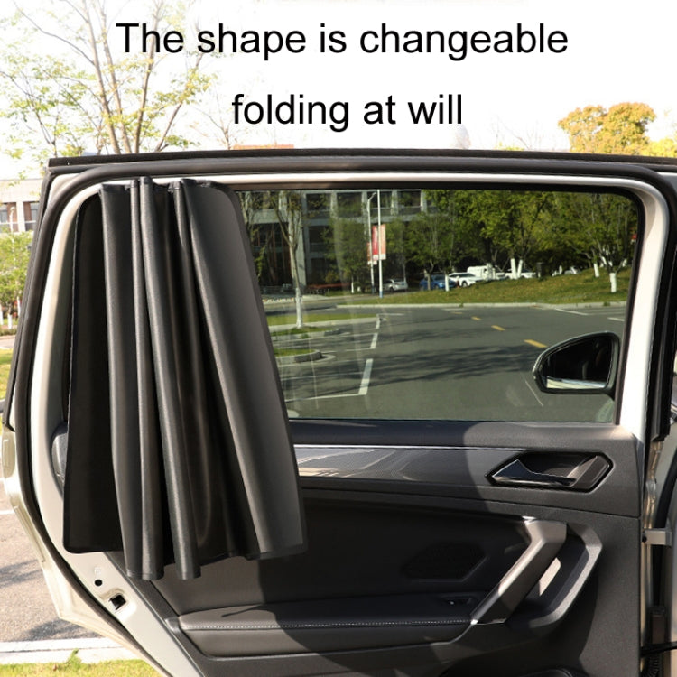 Heat-insulating Opaque Vinyl Coated Magnetic Car Curtains, Style: Titanium Silver Co-pilot - Window Foils & Solar Protection by buy2fix | Online Shopping UK | buy2fix