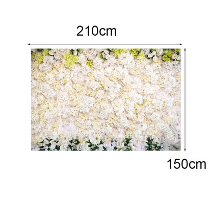 2.1 X 1.5m Festive Photography Backdrop 3D Wedding Flower Wall Hanging Cloth, Style: C-1889 - Valentines Day by buy2fix | Online Shopping UK | buy2fix