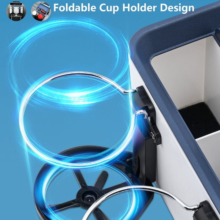 Car Multifunctional Water Cup Holder Armrest Box Paper Box(Blue) - Car Drink Holders by buy2fix | Online Shopping UK | buy2fix