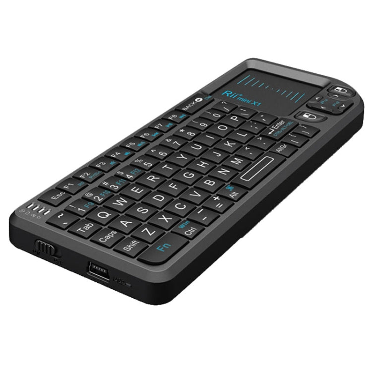 Rii X1 2.4G Mini Classic Wireless Keyboard Keypad And Mouse All-In-One Kit(Black) - Mini Keyboard by Rii | Online Shopping UK | buy2fix