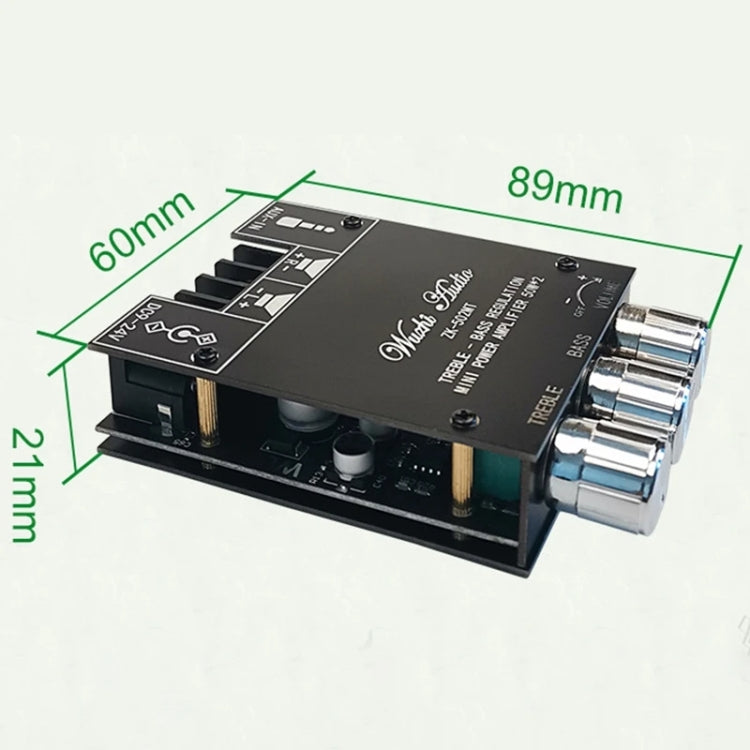 ZK-502MT 50W x 2 2.0 Stereo Bluetooth Audio Digital HIFI Power Pipe Module - Breadboard / Amplifier Board by buy2fix | Online Shopping UK | buy2fix