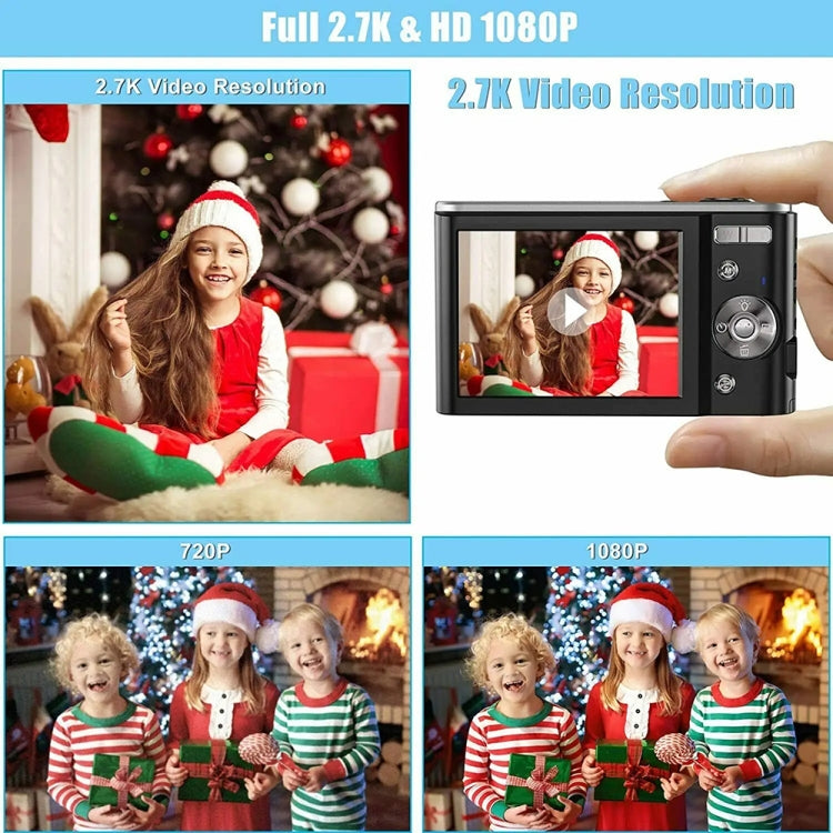 2.4-inch TFT Color Screen HD Digital Camera Portable Travel 8X Zoom Smart Camera(Pink Standard) - Children Cameras by buy2fix | Online Shopping UK | buy2fix
