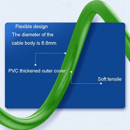 10m CAT6 Double Shielded Gigabit Industrial Cable Vibration-Resistant And Highly Flexible Drag Chain Cable - Lan Cable and Tools by buy2fix | Online Shopping UK | buy2fix