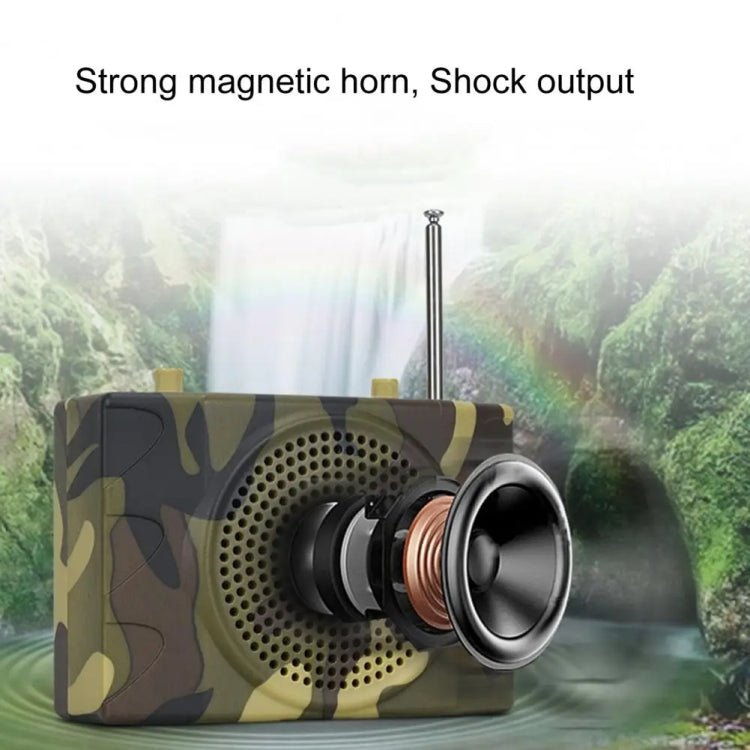 25W  Bluetooth Voice Amplifier Bird Hunting Speaker Supports USB/TF/FM 1000m Remote Control US Plug(Camouflage) - Midrange Speaker & Frequency Divider by buy2fix | Online Shopping UK | buy2fix