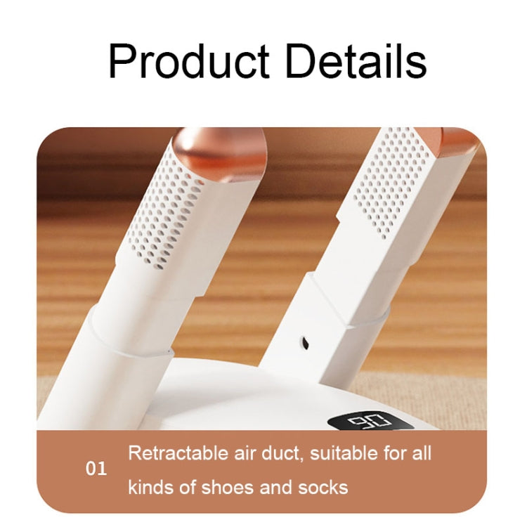 YM-102 Smart Home Timing UV Purple Light Sterilization and Deodorization Dryer Portable Shoe Dryer(EU Plug) - Dryers & Accessories by buy2fix | Online Shopping UK | buy2fix