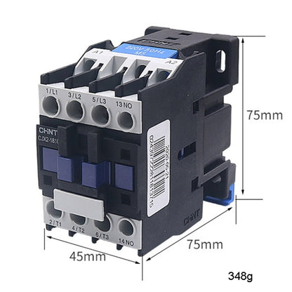 CHNT CJX2-1810 18A 220V Silver Alloy Contacts Multi-Purpose Single-Phase AC Contactor - Relays by CHNT | Online Shopping UK | buy2fix