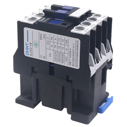 CHNT CJX2-1201 12A 220V Silver Alloy Contacts Multi-Purpose Single-Phase AC Contactor - Relays by CHNT | Online Shopping UK | buy2fix