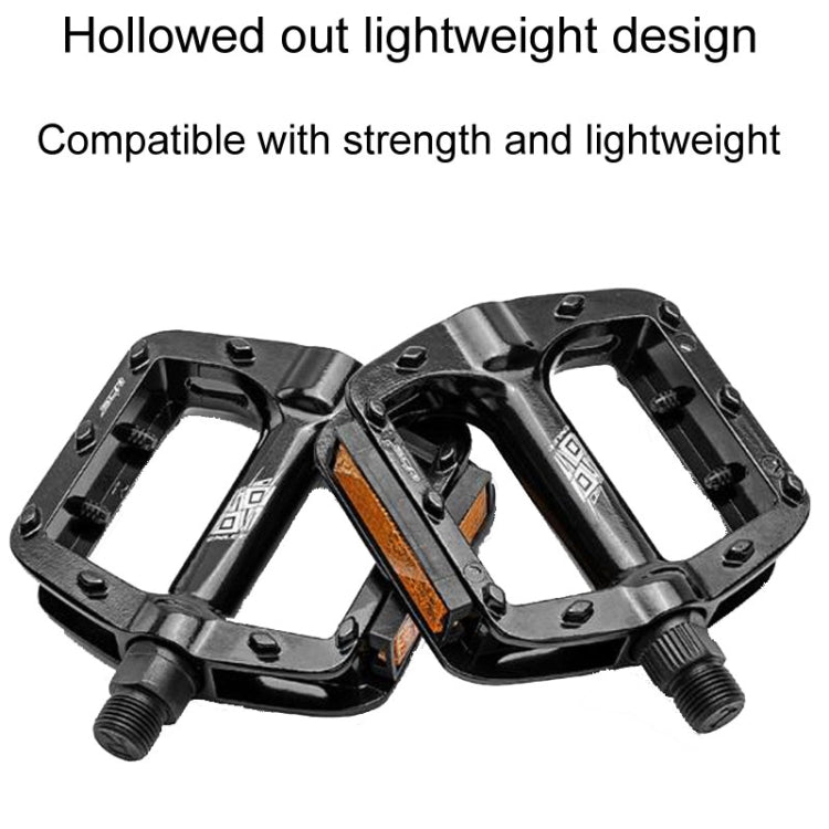 ENLEE M504 1pair Bicycle Aluminum Ball Pedals Recreational Pedals With Reflectors(Black) - Pedals by ENLEE | Online Shopping UK | buy2fix