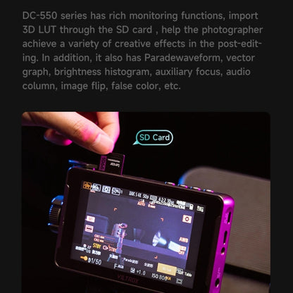 VILTROX DC550 Pro 5.5 Inch Camera Studio Monitors 4K HDMI 3D LUT Director Monitor - On-camera Monitors by VILTROX | Online Shopping UK | buy2fix