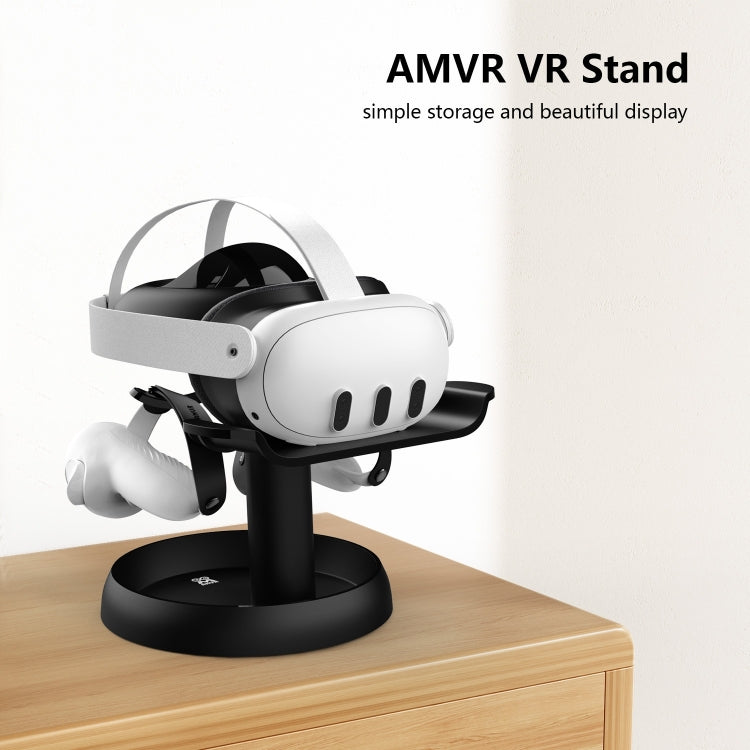 AMVR TYBP1 VR Desktop Storage Display Rack For Apple Vision Pro / Meta Quest 3 / Pico 4 / PlayStation VR 2(Black) - VR Accessories by AMVR | Online Shopping UK | buy2fix