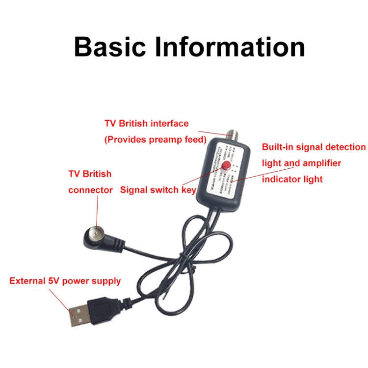 Secondary Signal Switcher High Gain Signal Boost Amplifier(Black) - Set Top Box & Accessories by buy2fix | Online Shopping UK | buy2fix