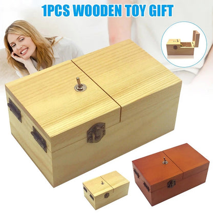 Creative Funny Present Novel Wooden Anti-stress Toy without Logo(Dark Wood) - Fidget Cube by buy2fix | Online Shopping UK | buy2fix