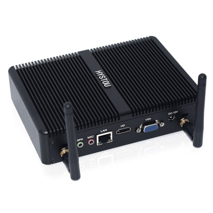 HYSTOU H2 Windows / Linux System Mini PC, Intel Core I5-7267U Dual Core Four Threads up to 3.50GHz, Support mSATA 3.0, 8GB RAM DDR3 + 256GB SSD 500GB HDD (Black) - Windows Mini PCs by HYSTOU | Online Shopping UK | buy2fix