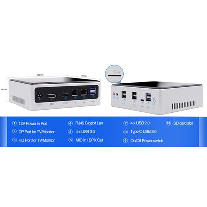 HYSTOU M3 Windows / Linux System Mini PC, Intel Core I5-8259U 4 Core 8 Threads up to 3.80GHz, Support M.2, 32GB RAM DDR4 + 1TB SSD - Computer & Networking by buy2fix | Online Shopping UK | buy2fix