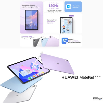 HUAWEI MatePad 11 inch 2023 WIFI DBR-W00 8GB+128GB, HarmonyOS 3.1 Qualcomm Snapdragon 865 Octa Core up to 2.84GHz, Not Support Google Play(White) - Huawei by Huawei | Online Shopping UK | buy2fix