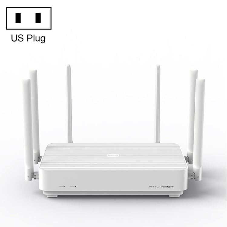 Original Xiaomi Redmi AX5400 WiFi 6 Router 160MHz 4K QAM, US Plug (White) - Wireless Routers by Xiaomi | Online Shopping UK | buy2fix