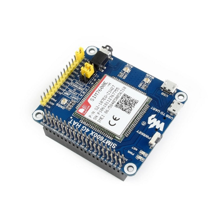 Waveshare 4G / 3G / 2G / GSM / GPRS / GNSS HAT for Raspberry Pi, LTE CAT4, for Southeast Asia, West Asia, Europe, Africa - Modules Expansions Accessories by Waveshare | Online Shopping UK | buy2fix