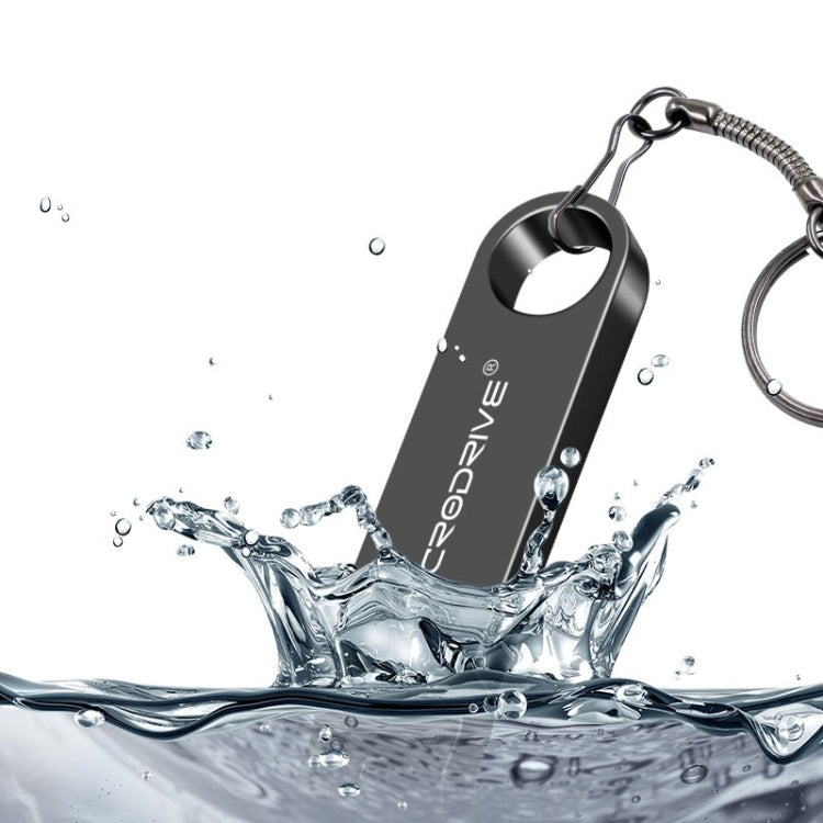 MicroDrive 64GB USB 2.0 Metal Waterproof High Speed U Disk(Black) - USB Flash Drives by MicroDrive | Online Shopping UK | buy2fix