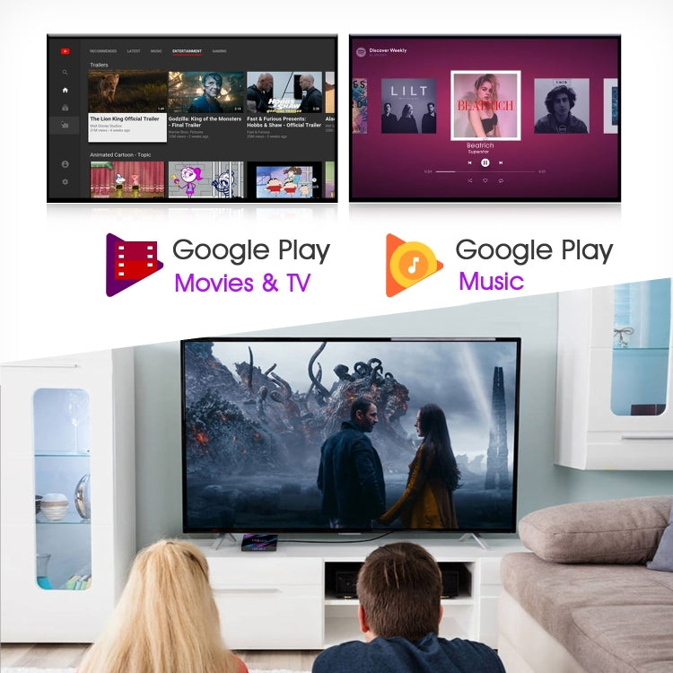 H96 Max-3318 4K Ultra HD Android TV Box with Remote Controller, Android 9.0, RK3318 Quad-Core 64bit Cortex-A53, WiFi 2.4G/5G, Bluetooth 4.0, 4GB+32GB - Consumer Electronics by buy2fix | Online Shopping UK | buy2fix