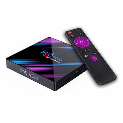 H96 Max-3318 4K Ultra HD Android TV Box with Remote Controller, Android 9.0, RK3318 Quad-Core 64bit Cortex-A53, WiFi 2.4G/5G, Bluetooth 4.0, 4GB+64GB - Consumer Electronics by buy2fix | Online Shopping UK | buy2fix